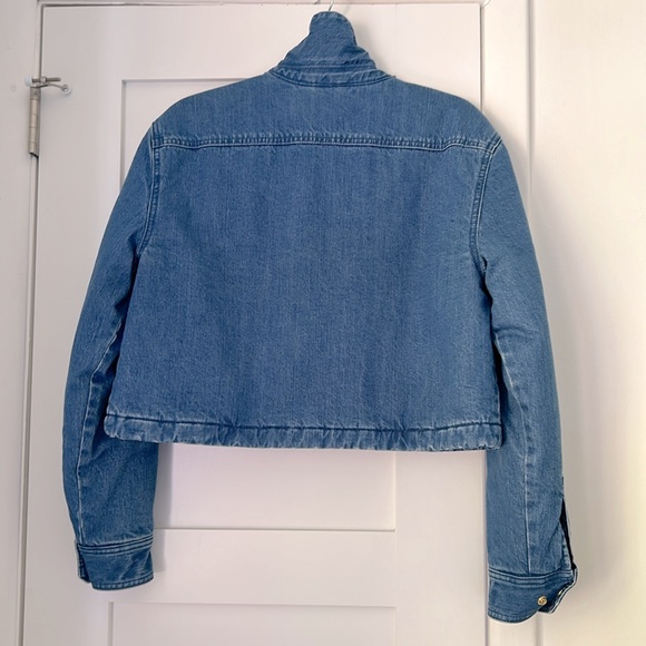JCrew copped denim puffer jacket - Picture 2 of 8